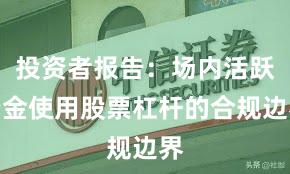 投资者报告：场内活跃资金使用股票杠杆的合规边界