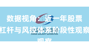 数据视角：近一年股票杠杆与风控体系阶段性观察