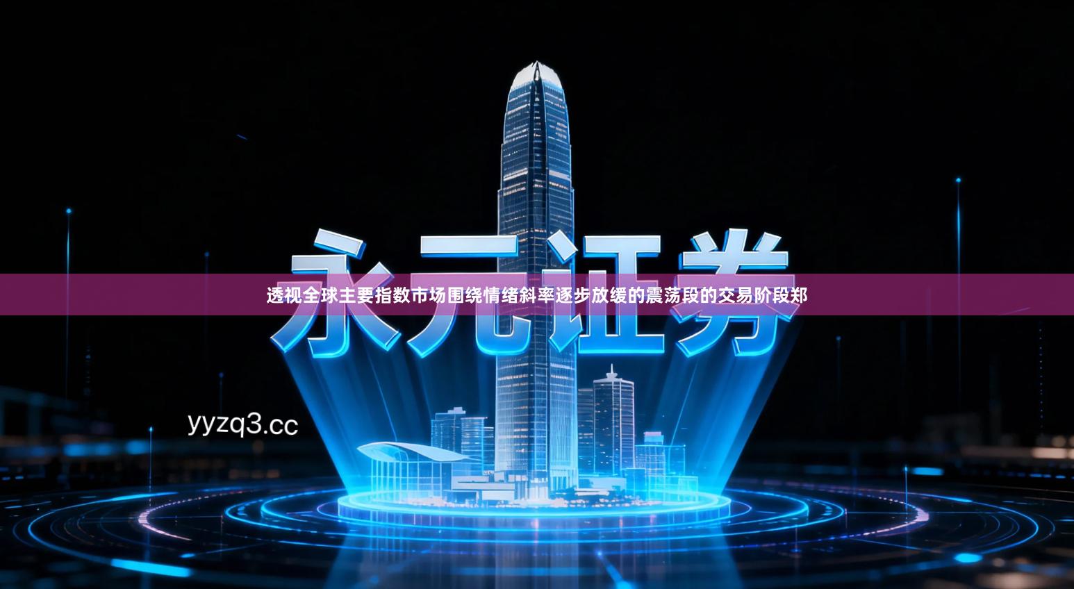 透视全球主要指数市场围绕情绪斜率逐步放缓的震荡段的交易阶段郑