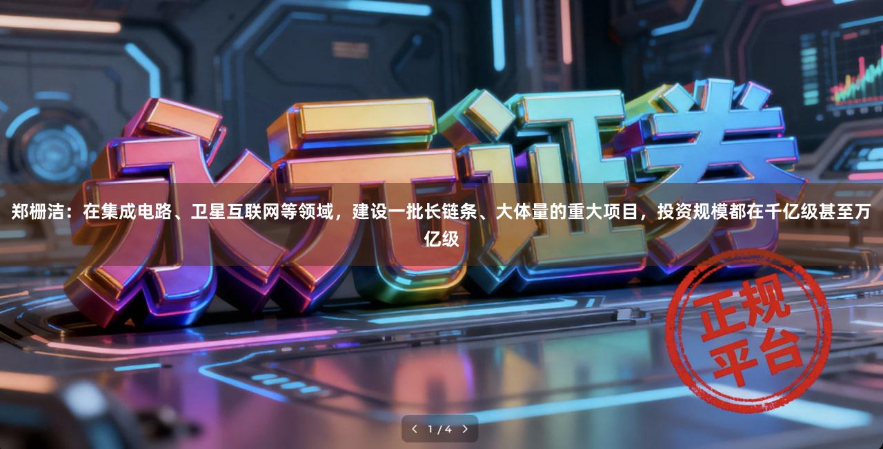 郑栅洁：在集成电路、卫星互联网等领域，建设一批长链条、大体量的重大项目，投资规模都在千亿级甚至万亿级